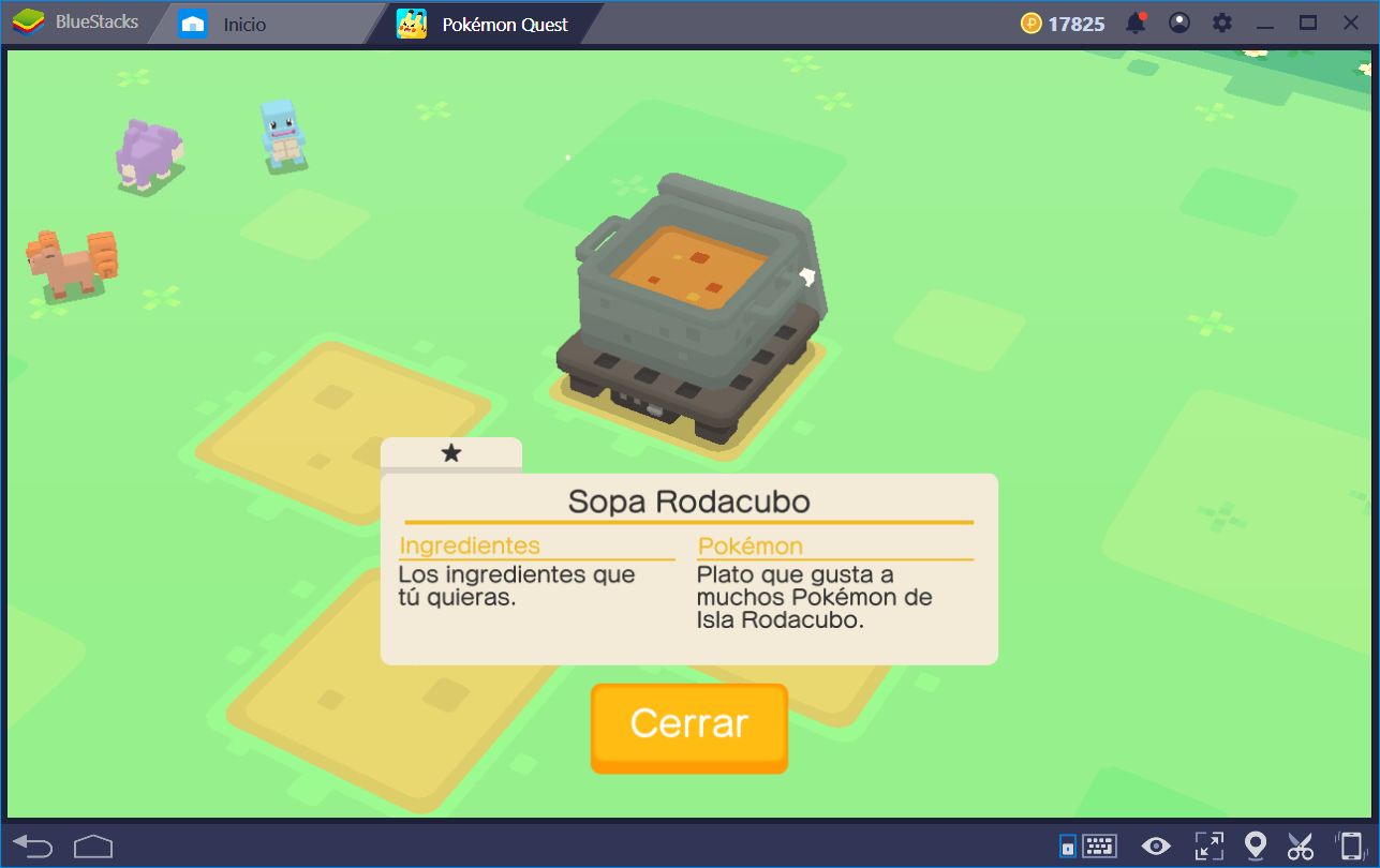 Recetario para Pokémon Quest