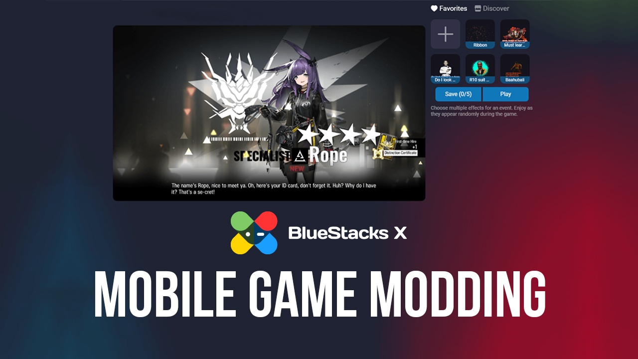 Introducing BlueStacks X Mobile Game Modding - Step Into the World
