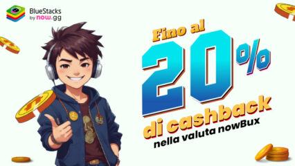 Presentazione di nowBux: spendi e ottieni fino al 20% di cashback nella valuta nowBux