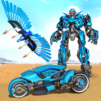 Flying Police Eagle Transform Bike Robot Shooting