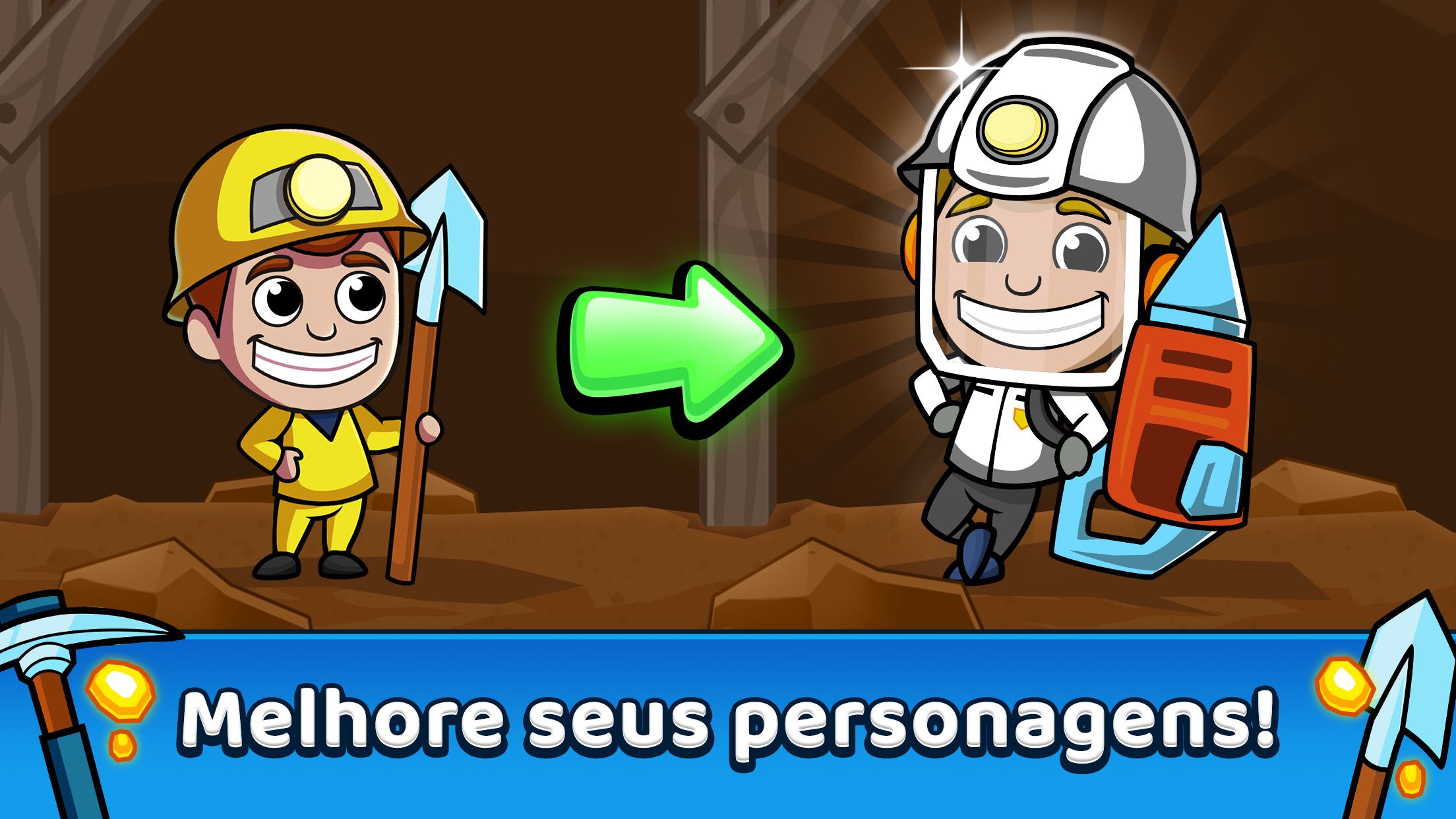 Como instalar Magnata Minerador: Gold & Cash no PC com BlueStacks