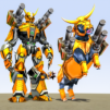 Bull Robot Car Transforming Games: Robot Shooting
