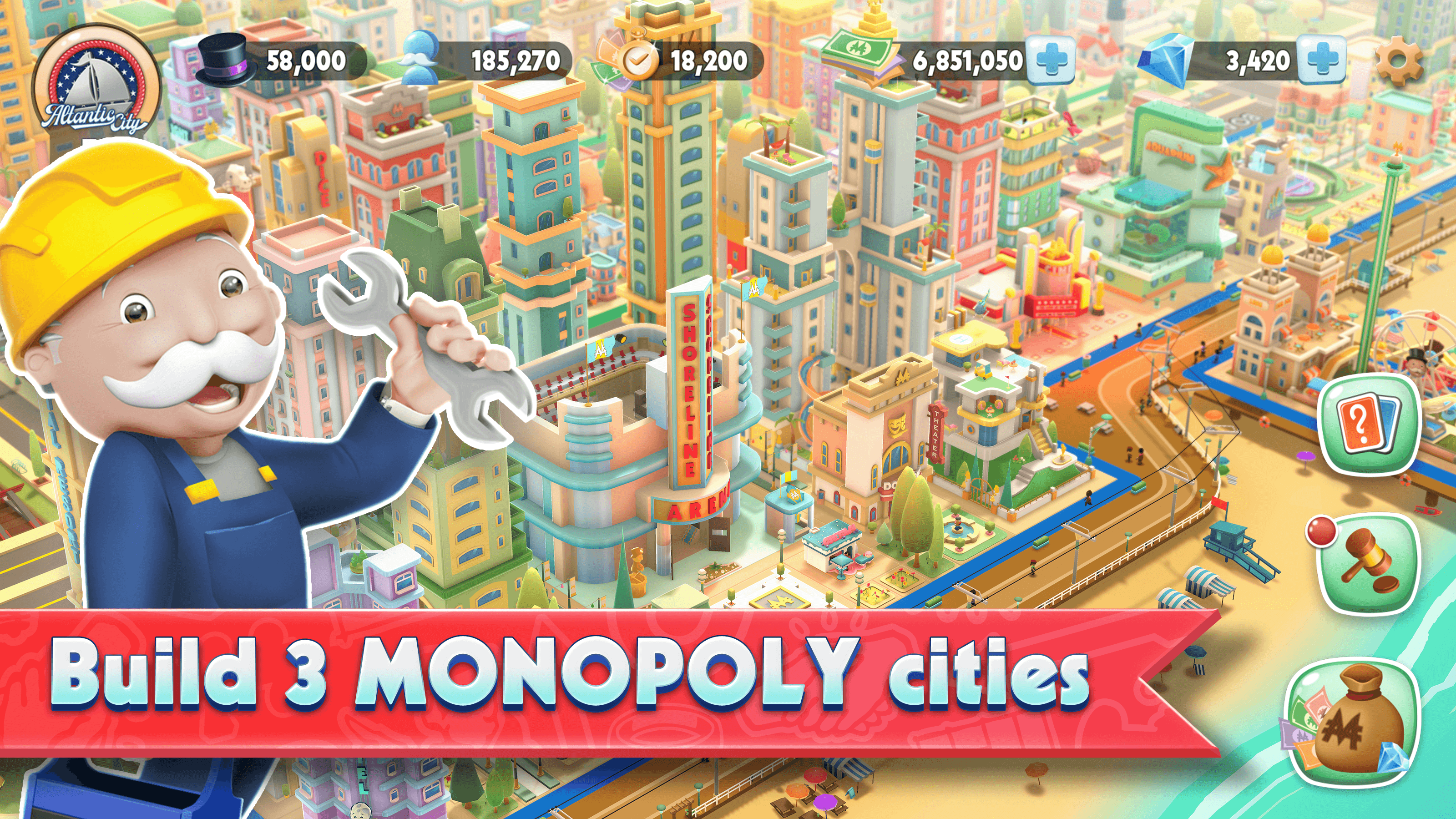 Скачайте и играйте в MONOPOLY Tycoon на ПК или Mac с (Эмулятор)