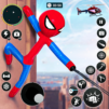 Flying Stickman Rope Hero Game