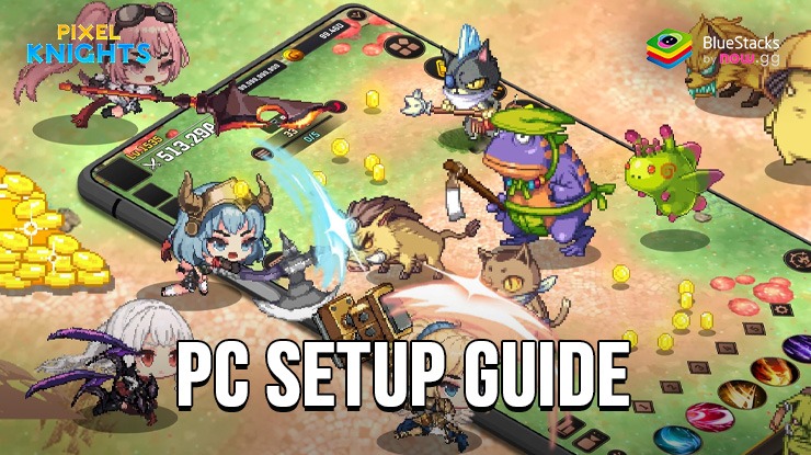 How to Play Pixel Knights : Idle RPG on PC with BlueStacks