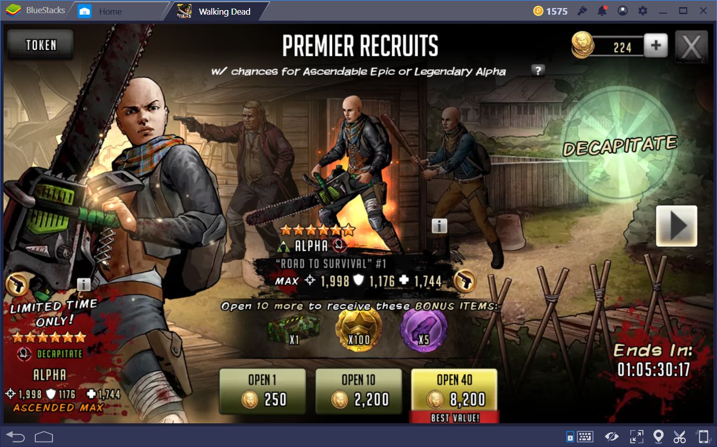 Progressing in The Walking Dead: Road to Survival | BlueStacks