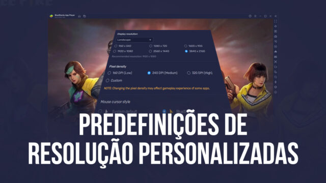 Suporte a Predefinições de Resolução agora disponível na versão 5.8 do BlueStacks