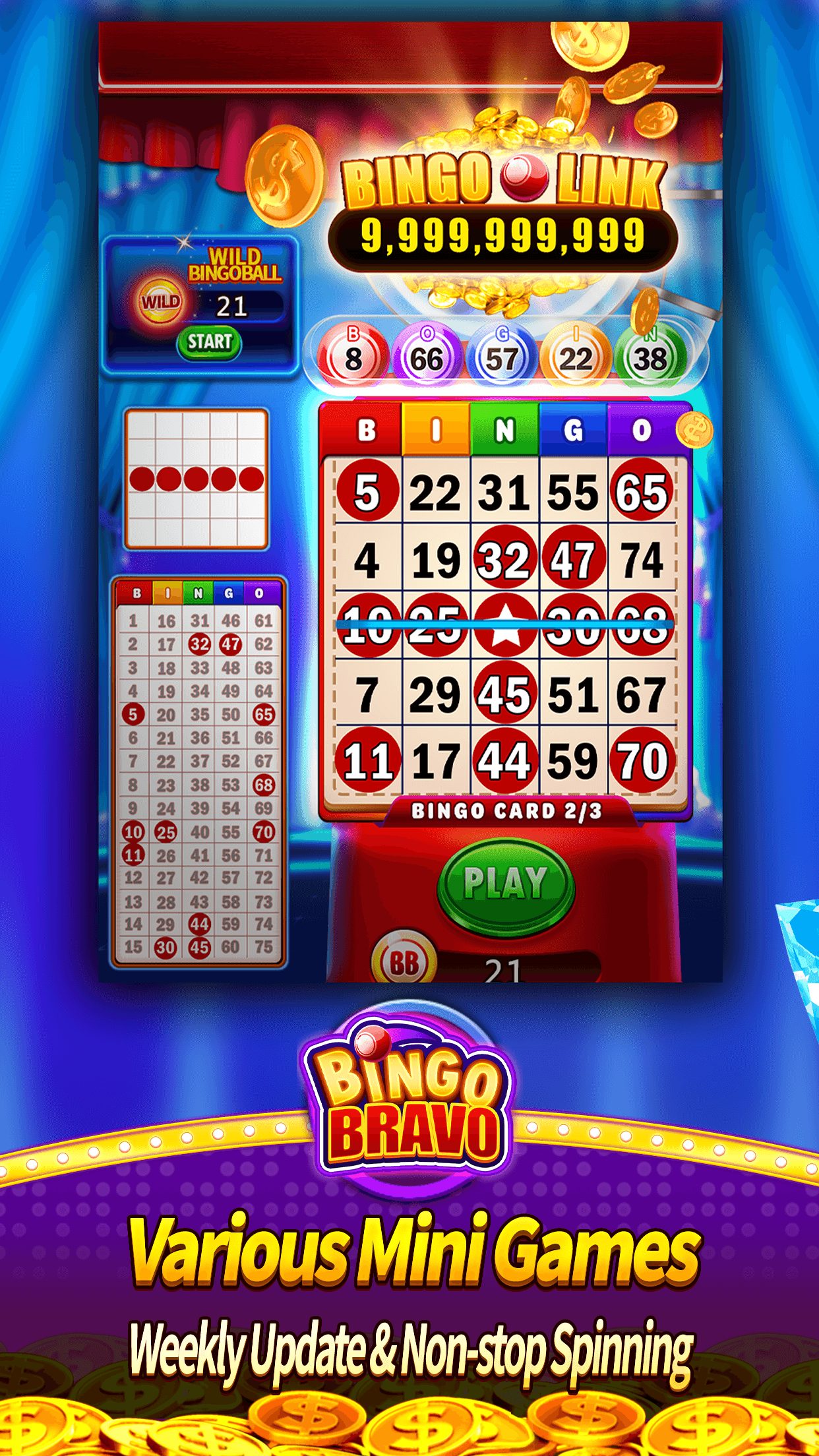 Baixar & Jogar Bravo Casino Slots-Spin&Bingo! no PC & Mac (Emulador)