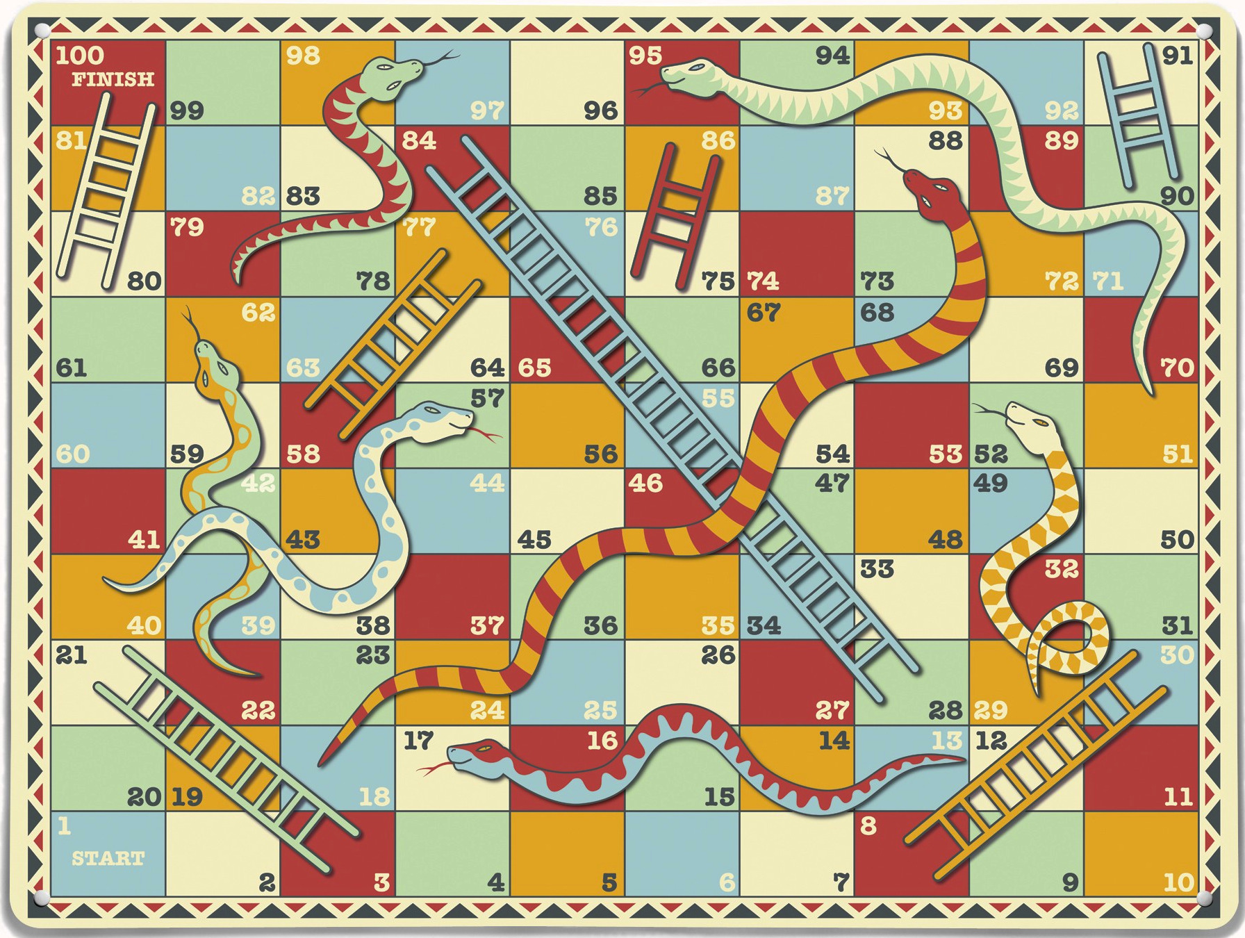 Snakes and Ladders Board Game