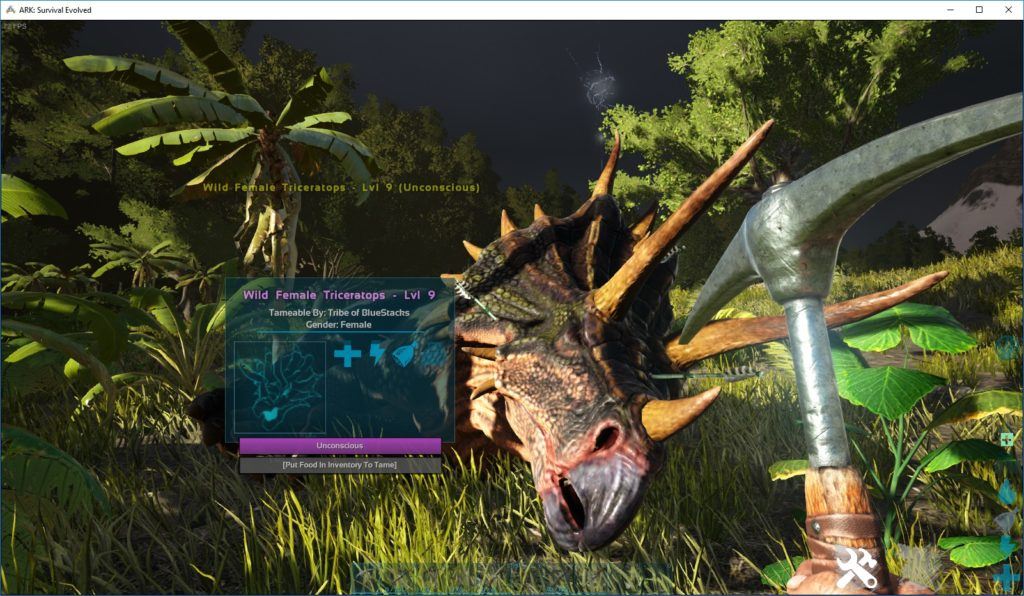 how do you tame dinosaurs in ark