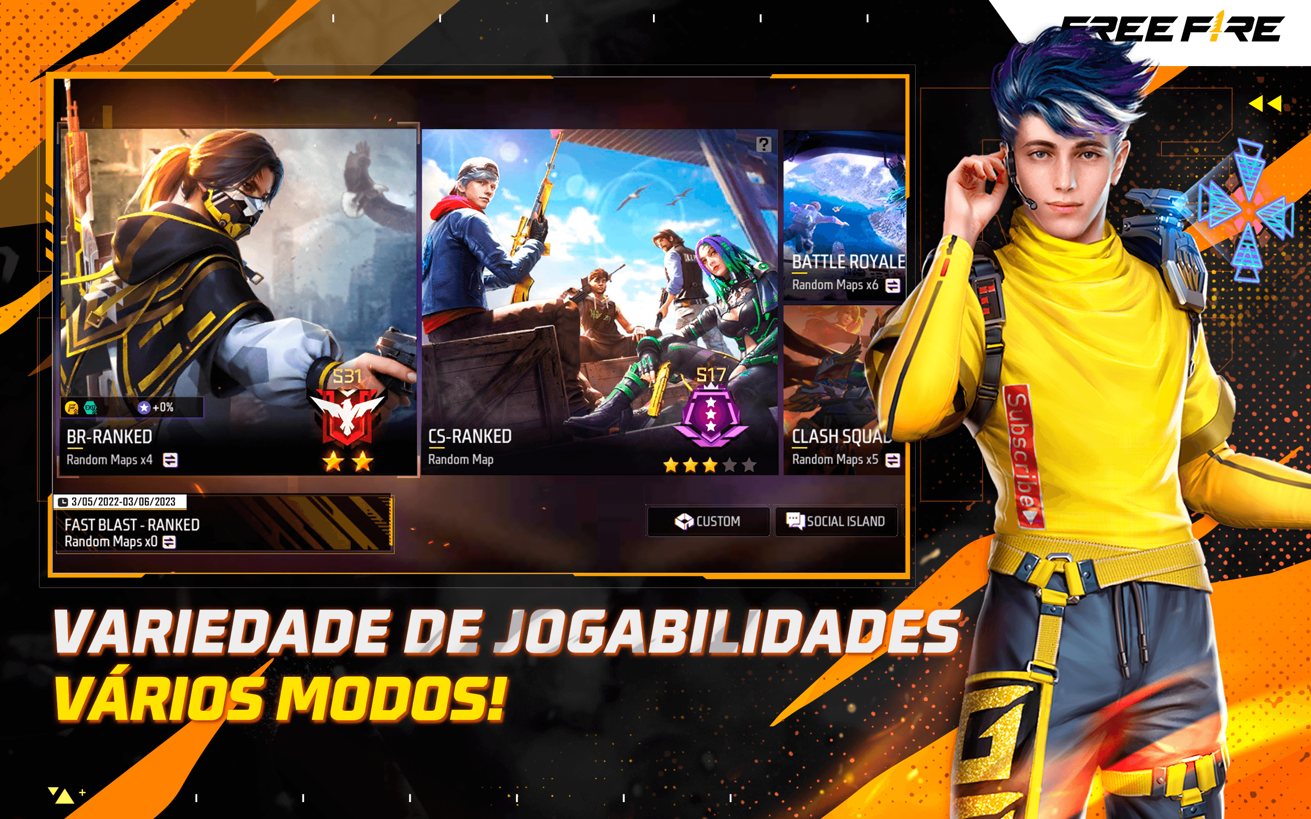 Baixe e jogue Free Fire no PC e Mac no Android 11