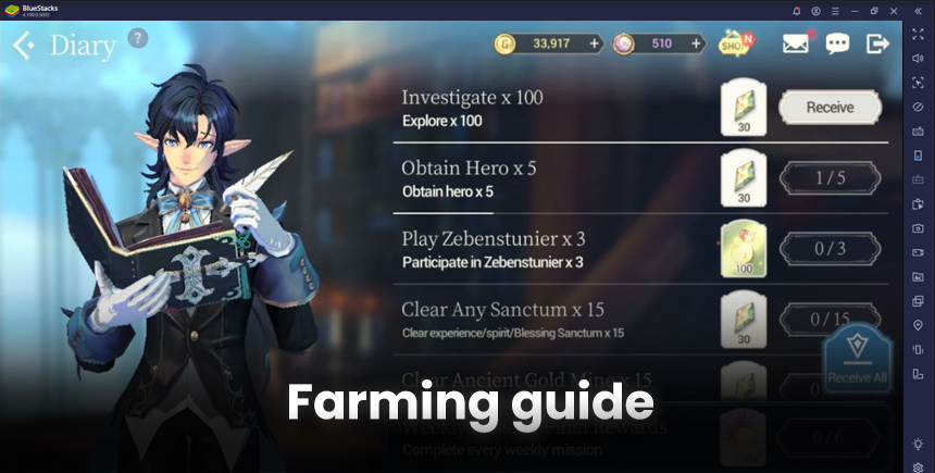 Exos Heroes – How to Farm The Different Resources and Currencies