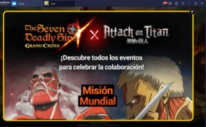 El Evento de Colaboración 7DS x AoT en The Seven Deadly Sins: Grand Cross