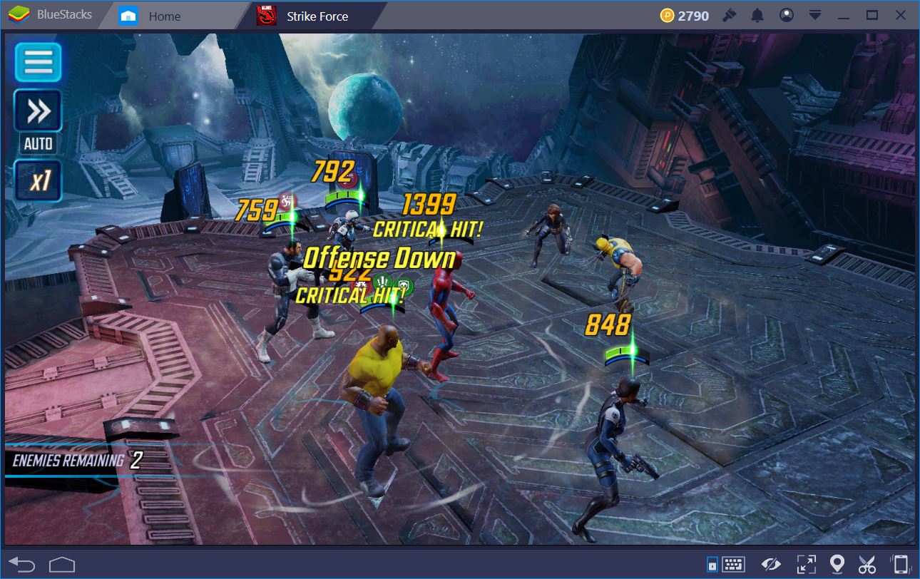 MARVEL Strike Force: Combattimento e Status Effects