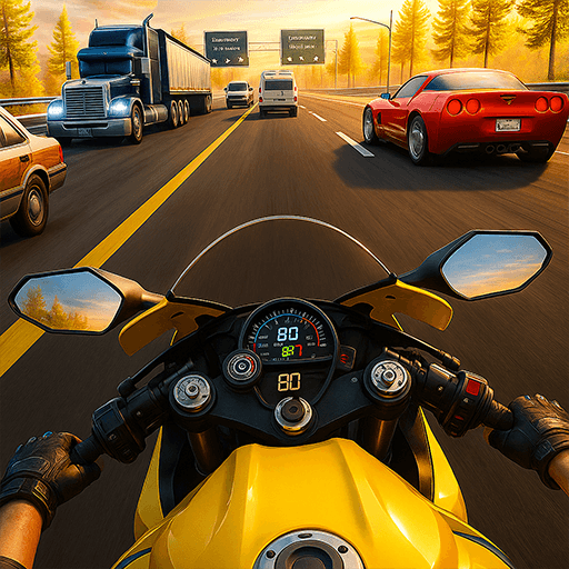 Highway Moto Rider - Bike Game