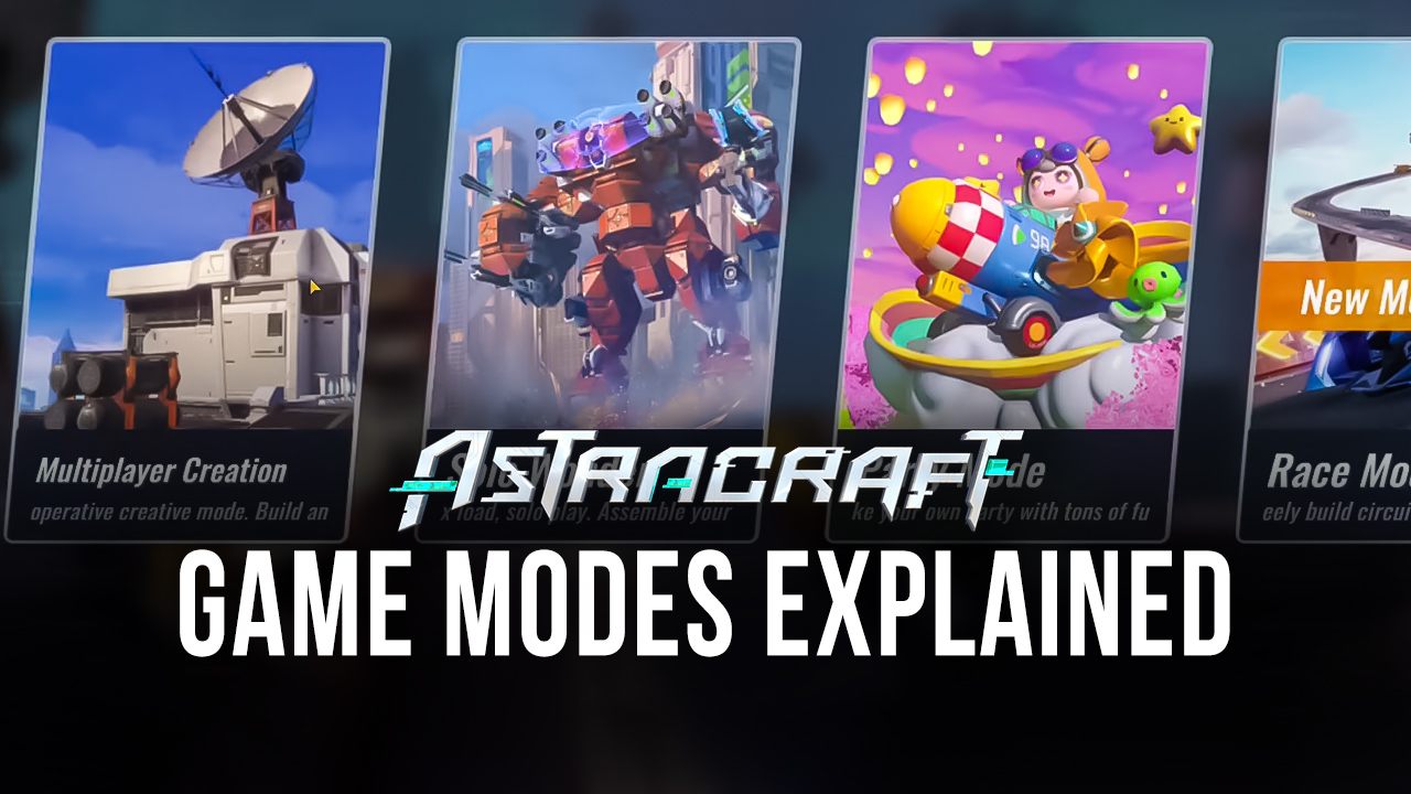 All the Create and Versus Game Modes in Astracraft Explained