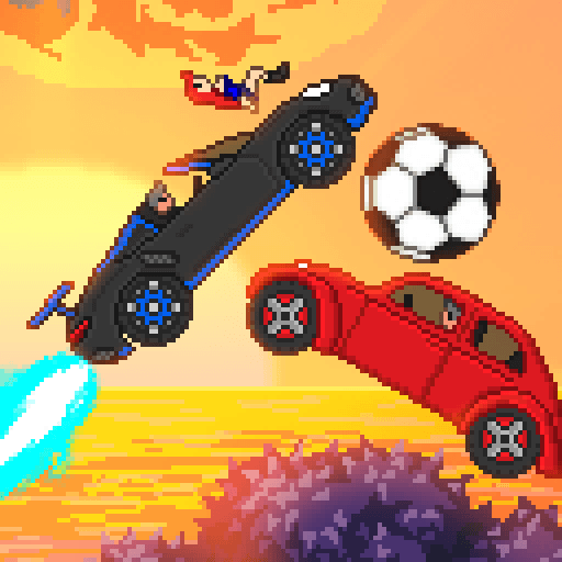 Pixel Boost League – 2D Rocket Powered Car Soccer