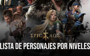 Epic Age lista de niveles de héroes para Arena