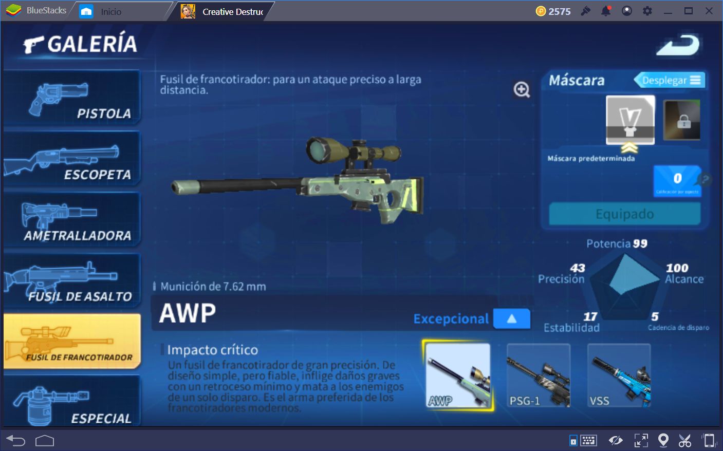 Las Mejores Armas Para Cada Ocasión en Creative Destruction