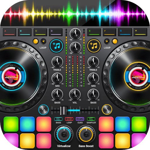 Misturador de música para DJ