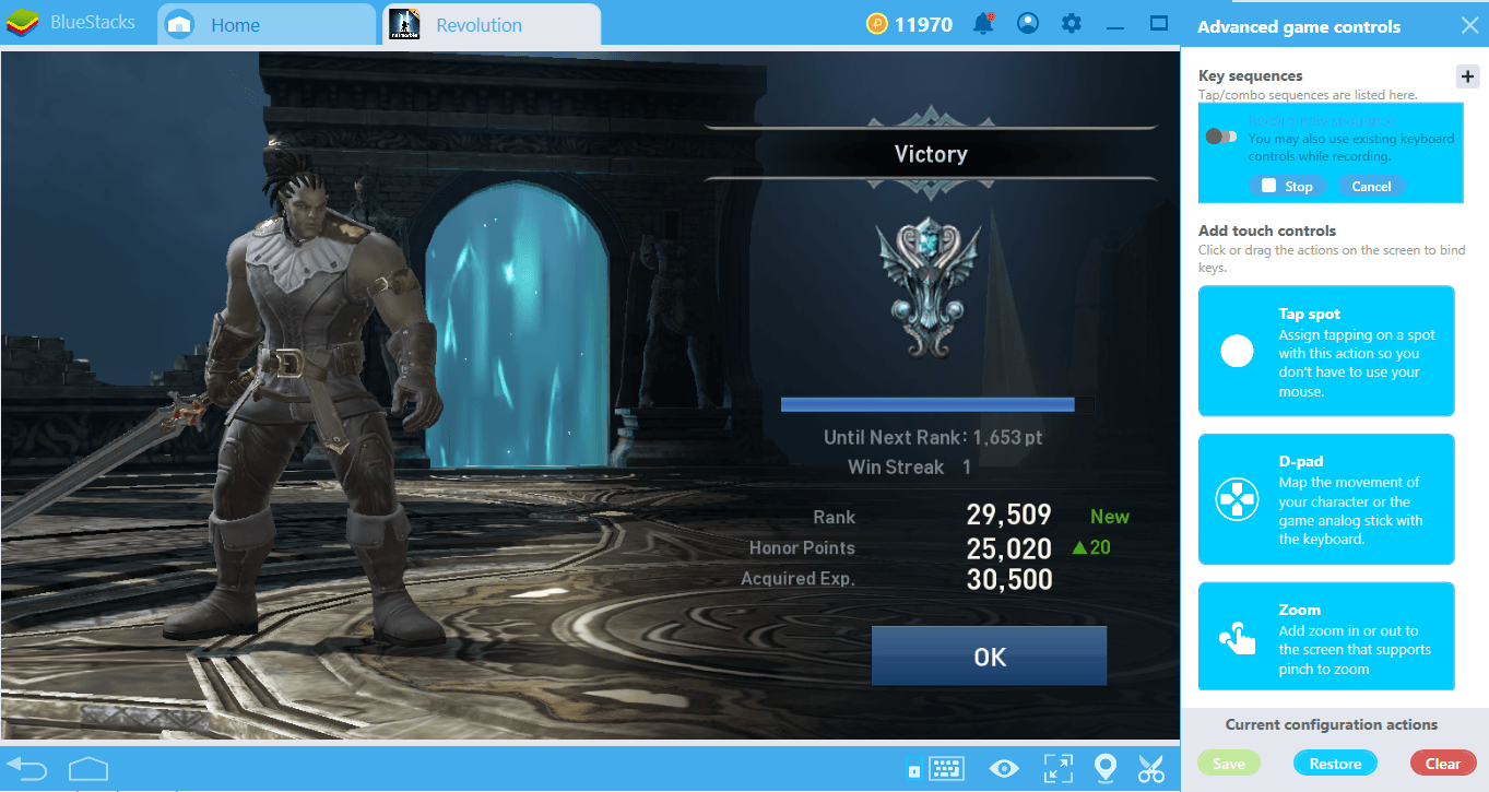 Make Grinding in Lineage II Revolution interesting With BlueStacks Combo Key