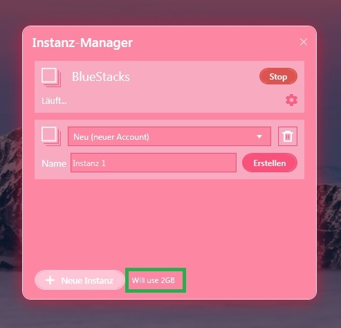 Der neue Instanz-Manager auf BlueStacks 4