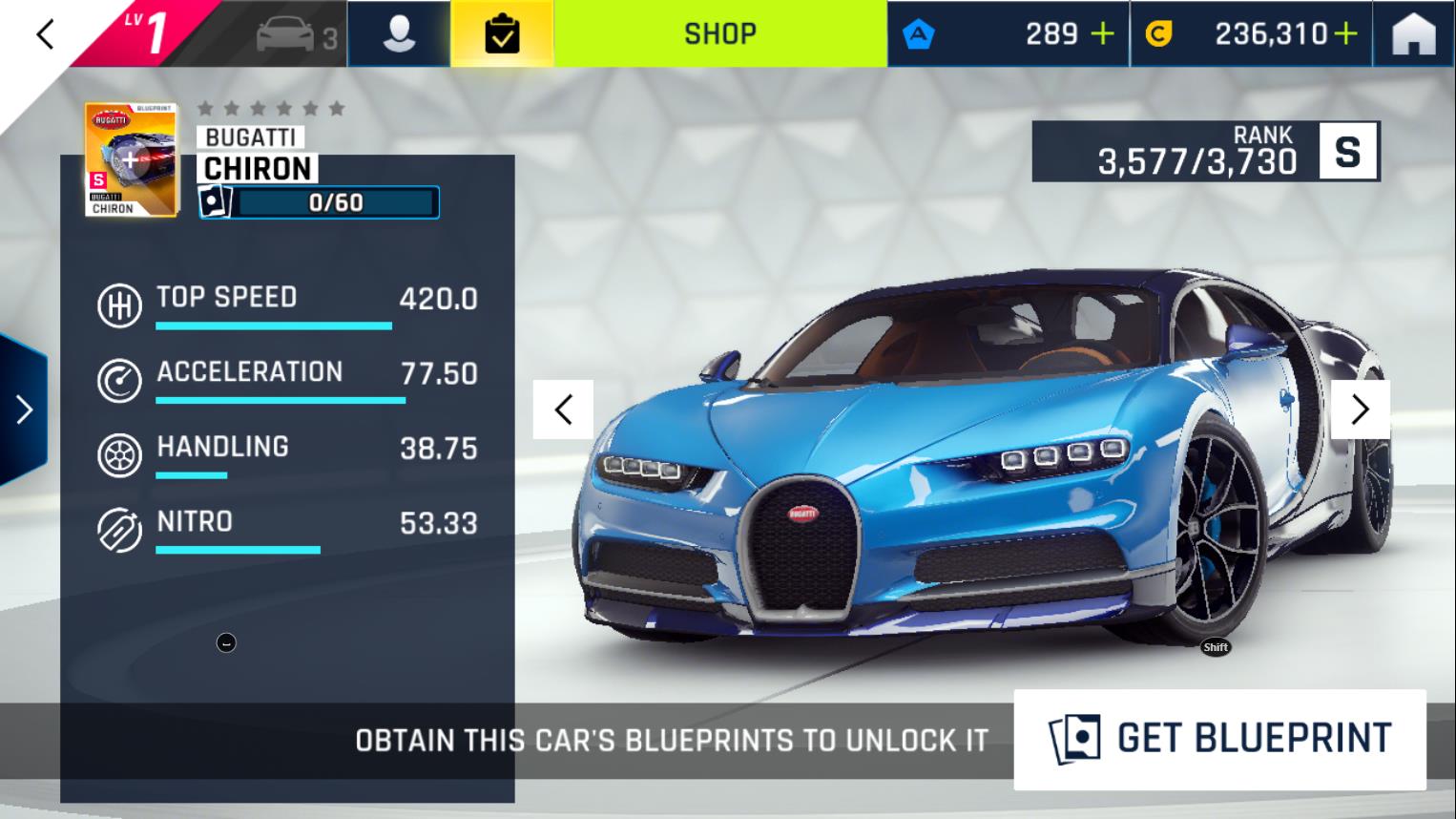 fastest car in asphalt 9 legends