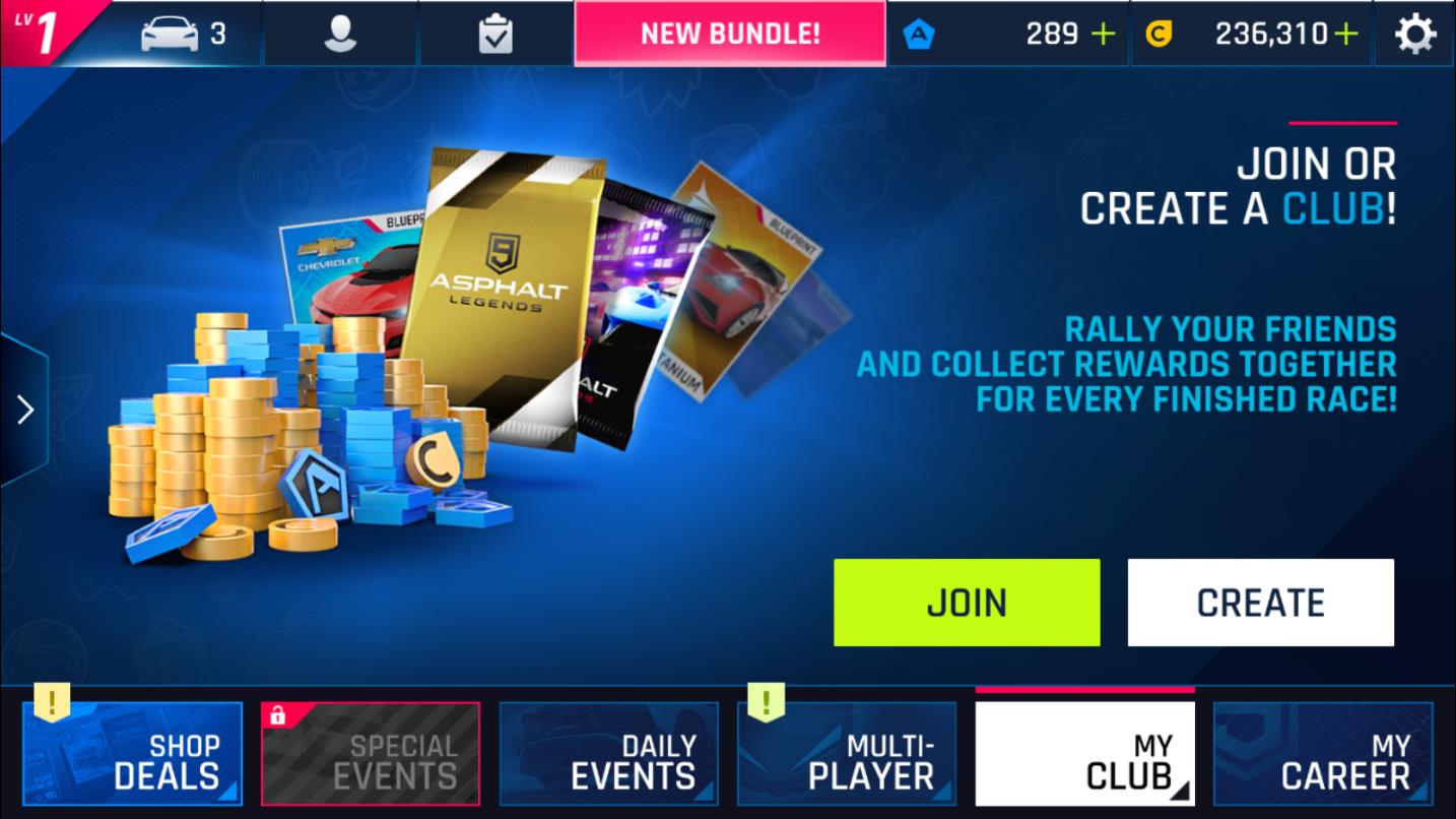 Get TOKENS & CREDITS in Asphalt 9 (Android / iOS) Unlimited Tokens