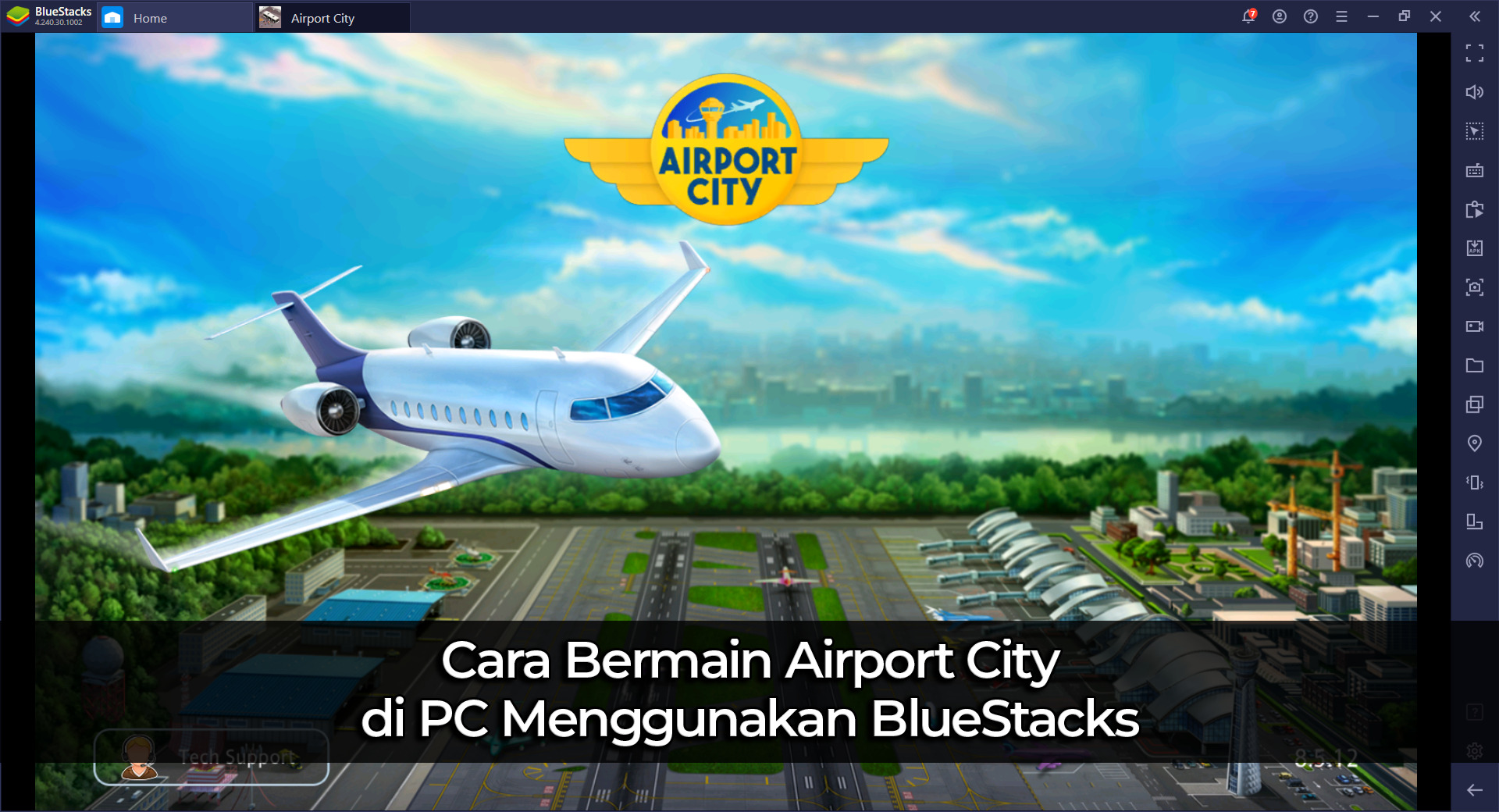 Cara Bermain Airport City di PC dengan BlueStacks