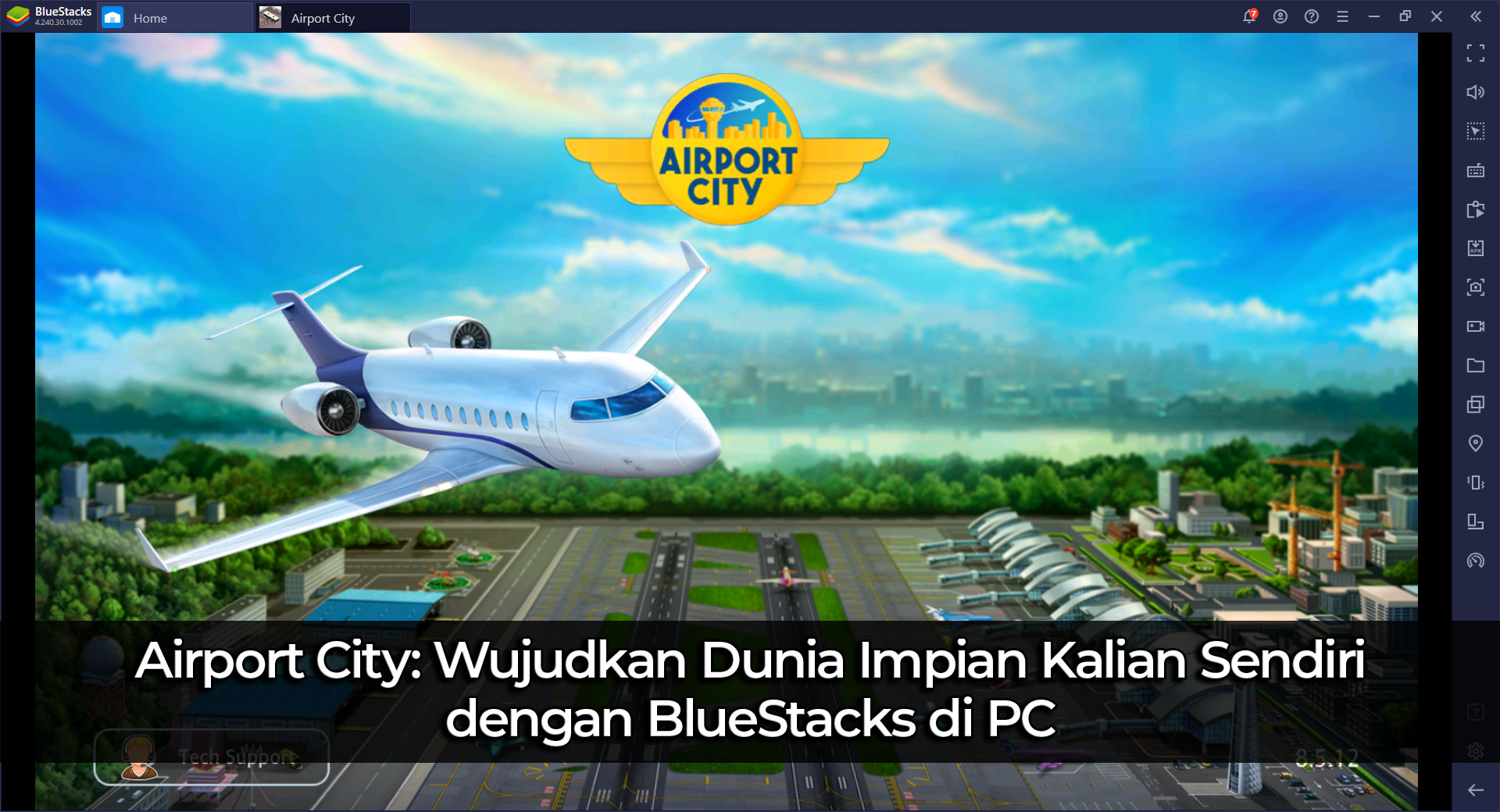 Airport City: Wujudkan Dunia Impian Kalian Sendiri dengan BlueStacks di PC
