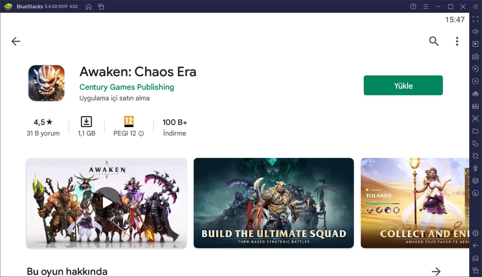 Awaken: Chaos Era için BlueStacks Kurulum Rehberi