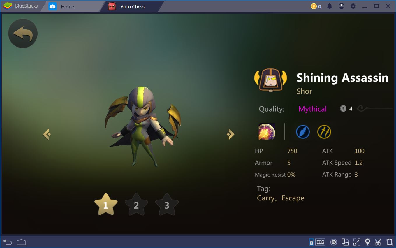 Shining Assassin, Auto Chess Origin Wiki