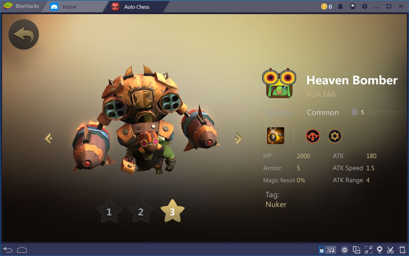 Heaven Bomber, Auto Chess Origin Wiki