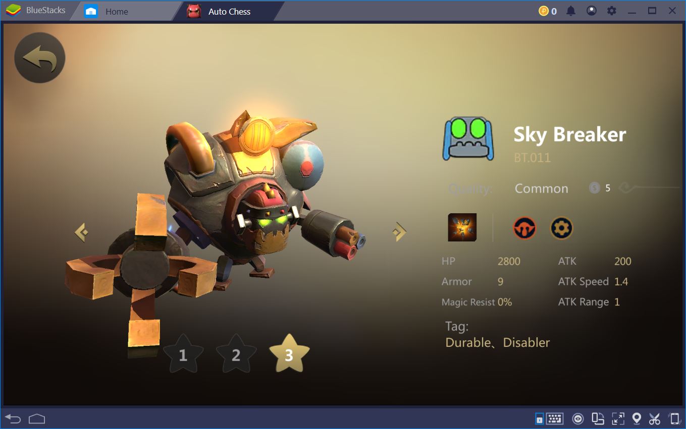 Sky Breaker, Auto Chess Origin Wiki