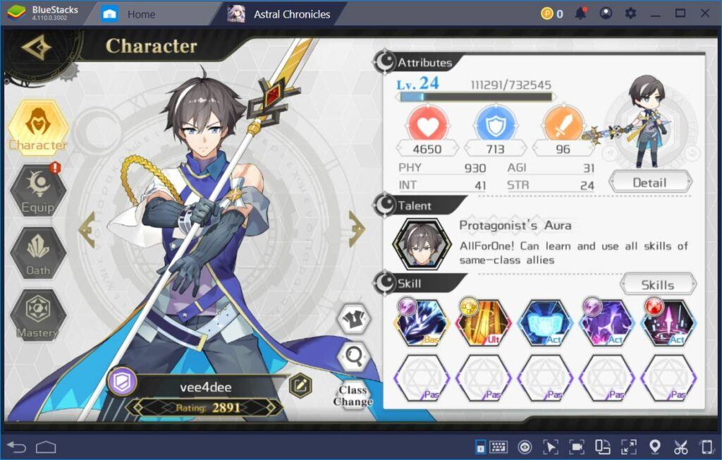 Astral Chronicles The Best Main Character Builds BlueStacks