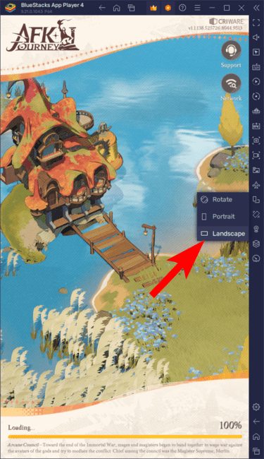 How to Play AFK Journey in Landscape Mode on BlueStacks