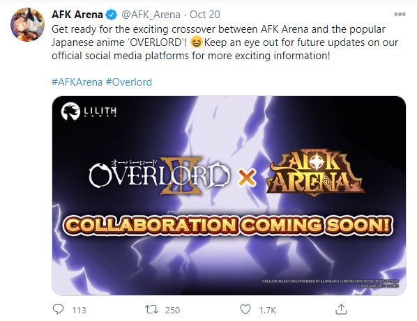 AFK Arena's Halloween Event Has a Partnership With Anime Overlord, Two New Heroes Releasing As Part of Crossover