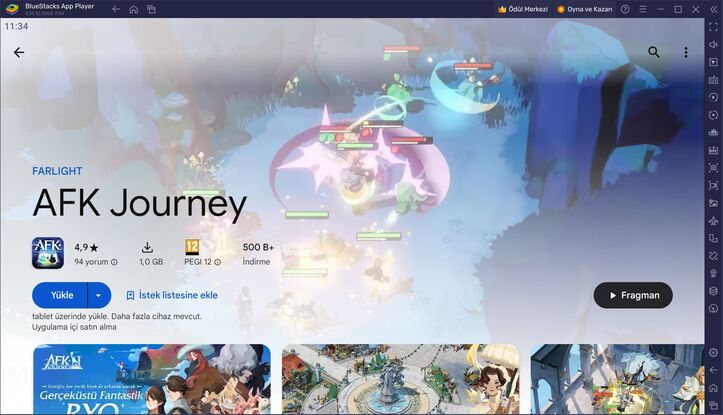 BlueStacks ile AFK Journey PC Kurulum Rehberi