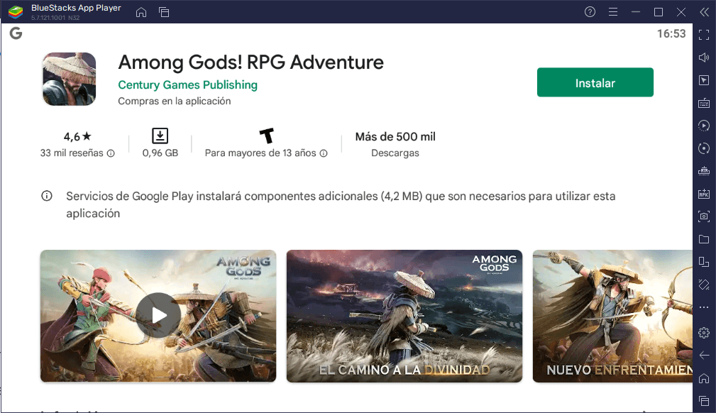 Como Jugar  Among Gods! RPG Adventure en PC o MAC con BlueStacks