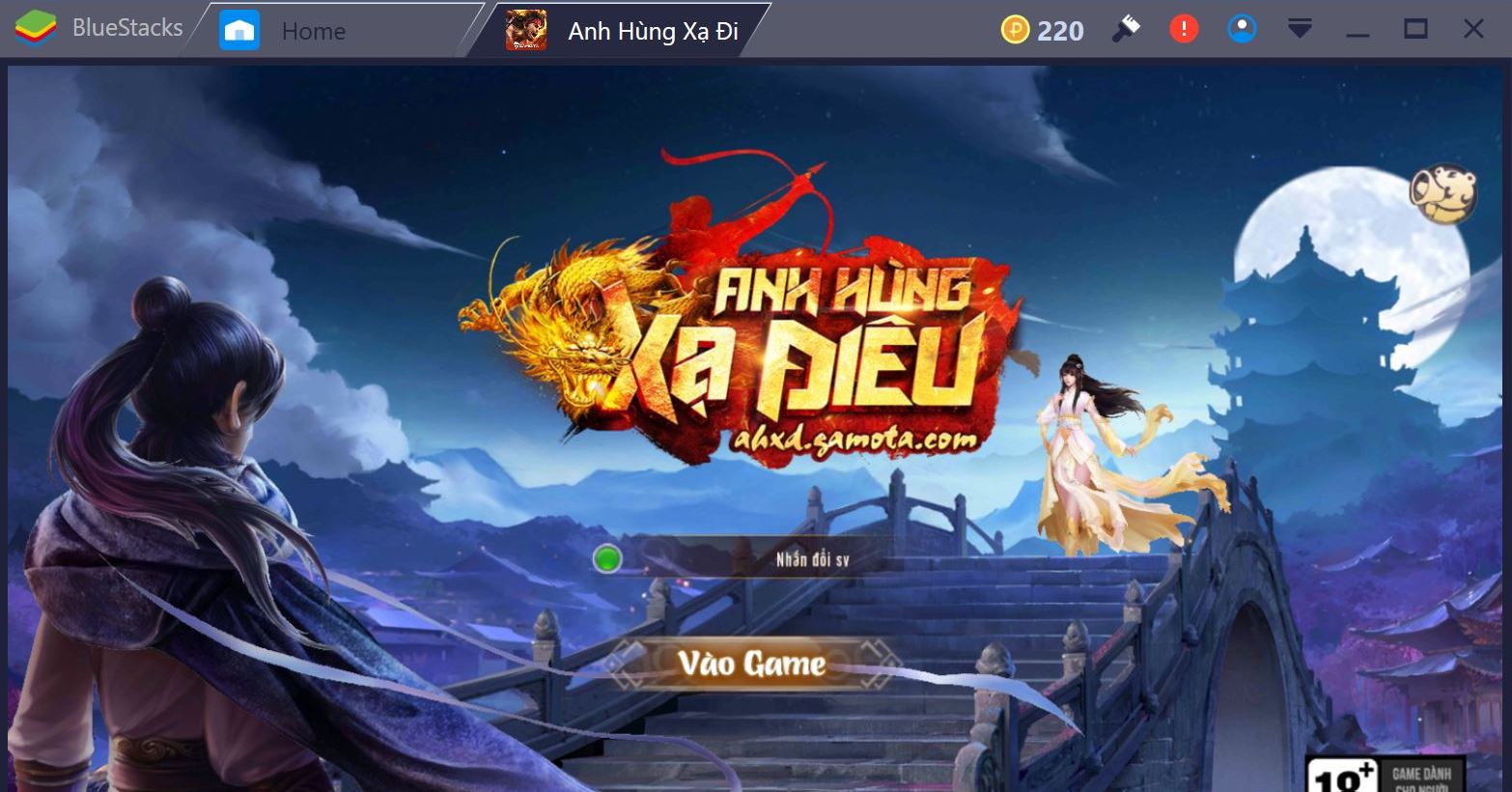 Hướng dẫn cài đặt và chơi Anh Hùng Xạ Điêu trên máy tính với BlueStacks