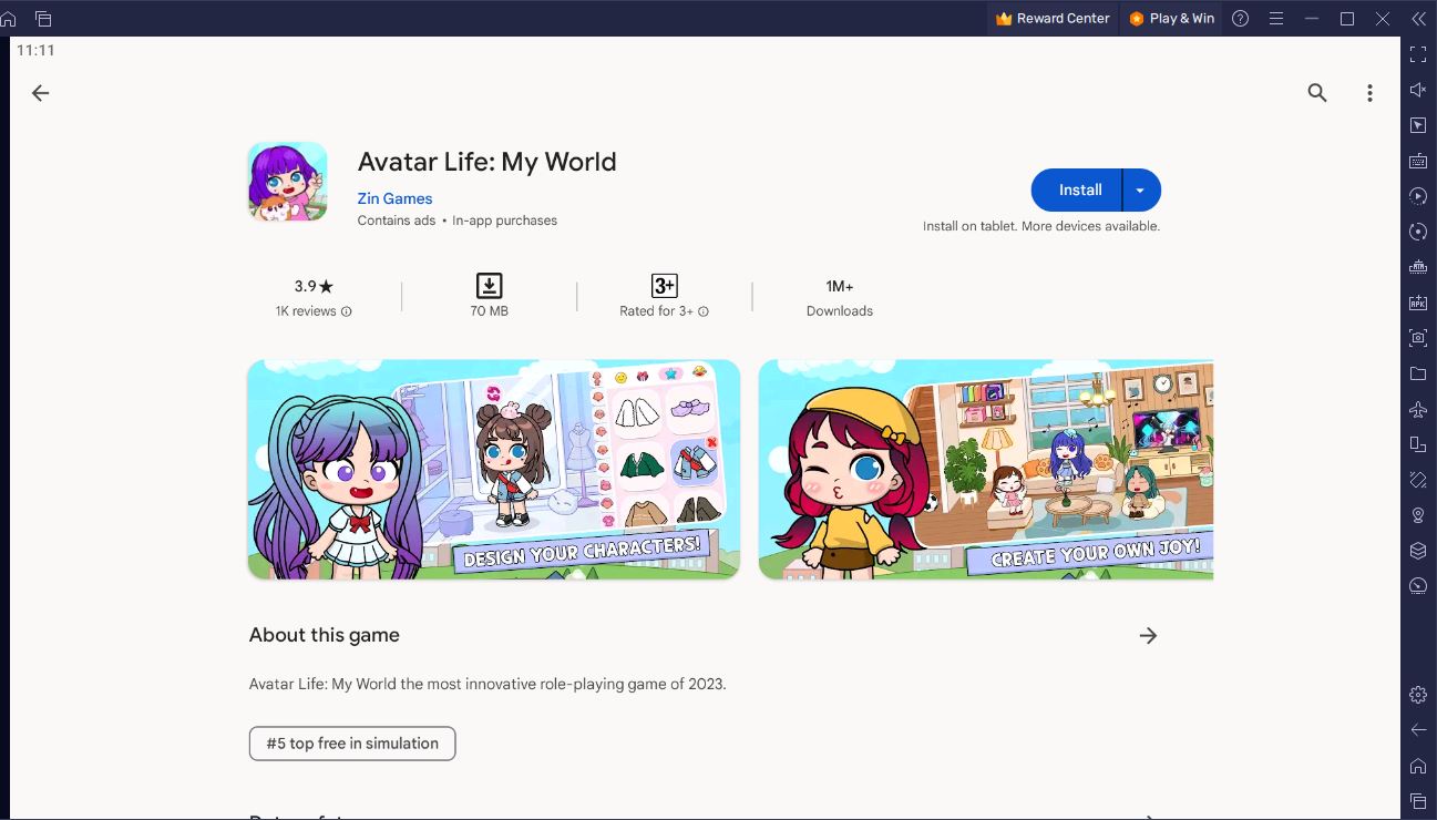 How to Play Avatar Life: My World on PC or Mac with BlueStacks