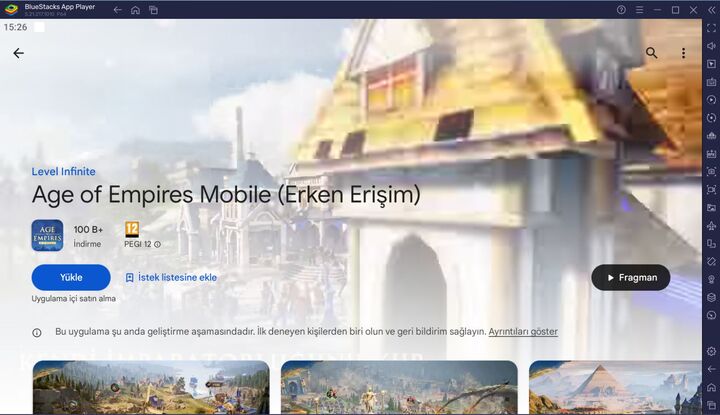 BlueStacks ile Age of Empires Mobile PC Kurulum Rehberi