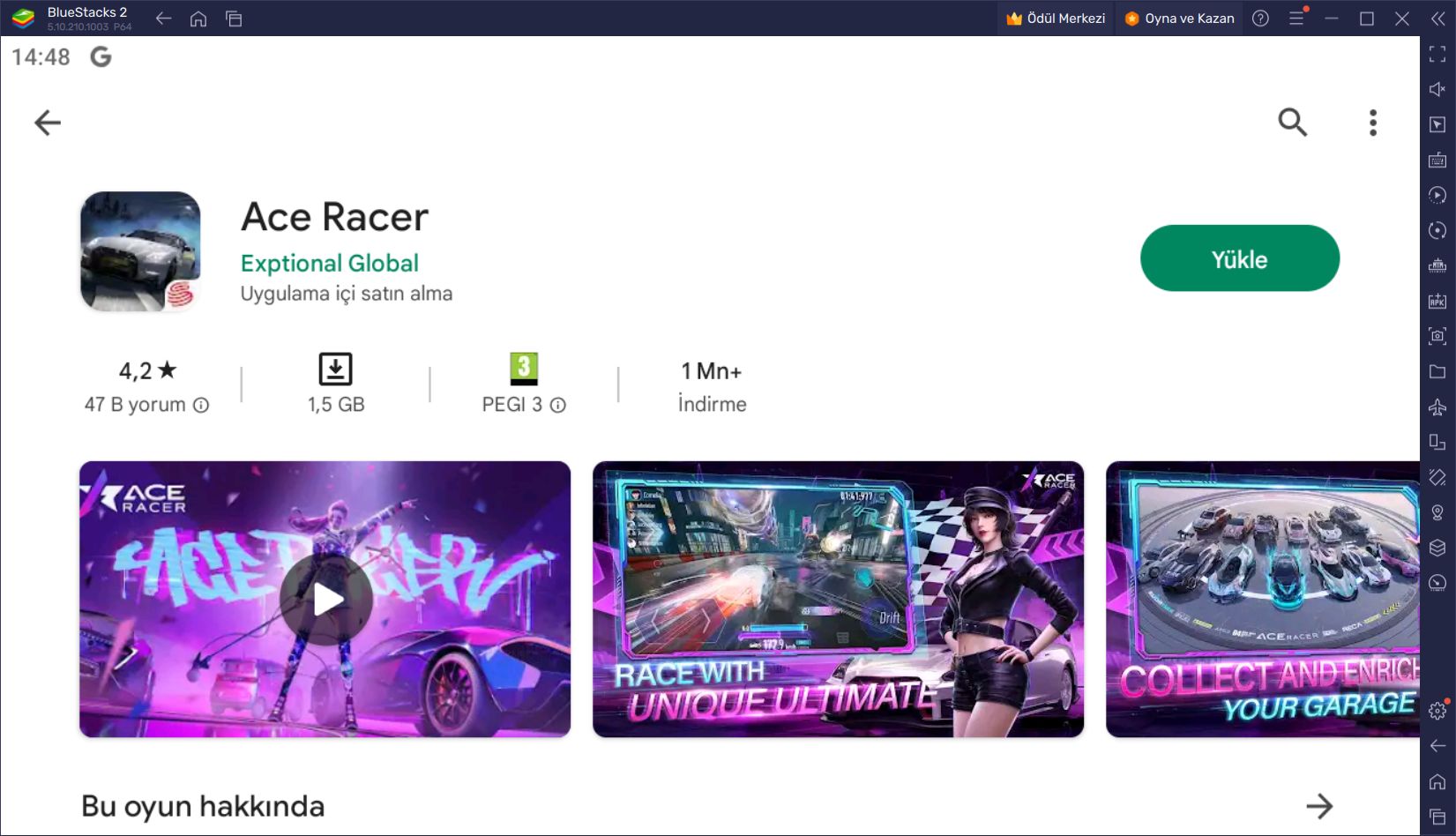 Ace Racer Kurulum Rehberi: BlueStacks ile Bilgisayarınızda Oynayın