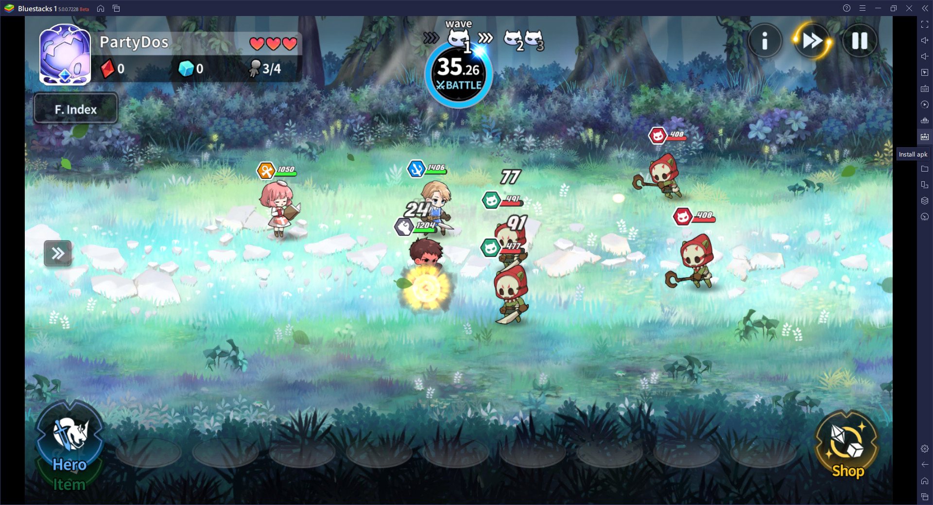 วิธีเล่น Arcana Tactics บน PC และ Mac ผ่าน BlueStacks