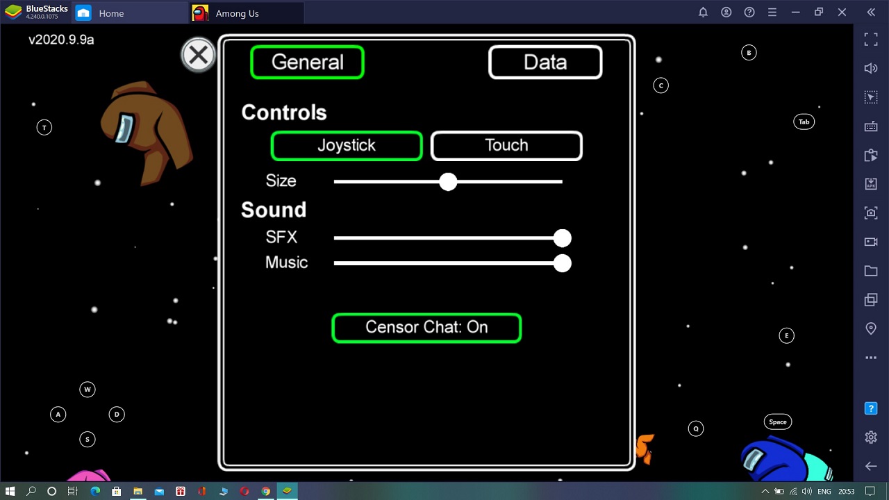 Play Among Us on PC using Controllers exclusively with BlueStacks