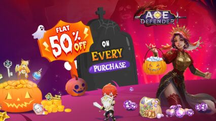 Gear Up for the Bluestacks Store Halloween Loot: Flat 50% Off on Every Purchase for Ace Defender: Dragon War!