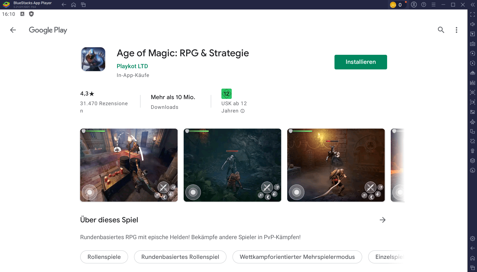 Age of Magic: Turn Based RPG auf PC spielen mit BlueStacks