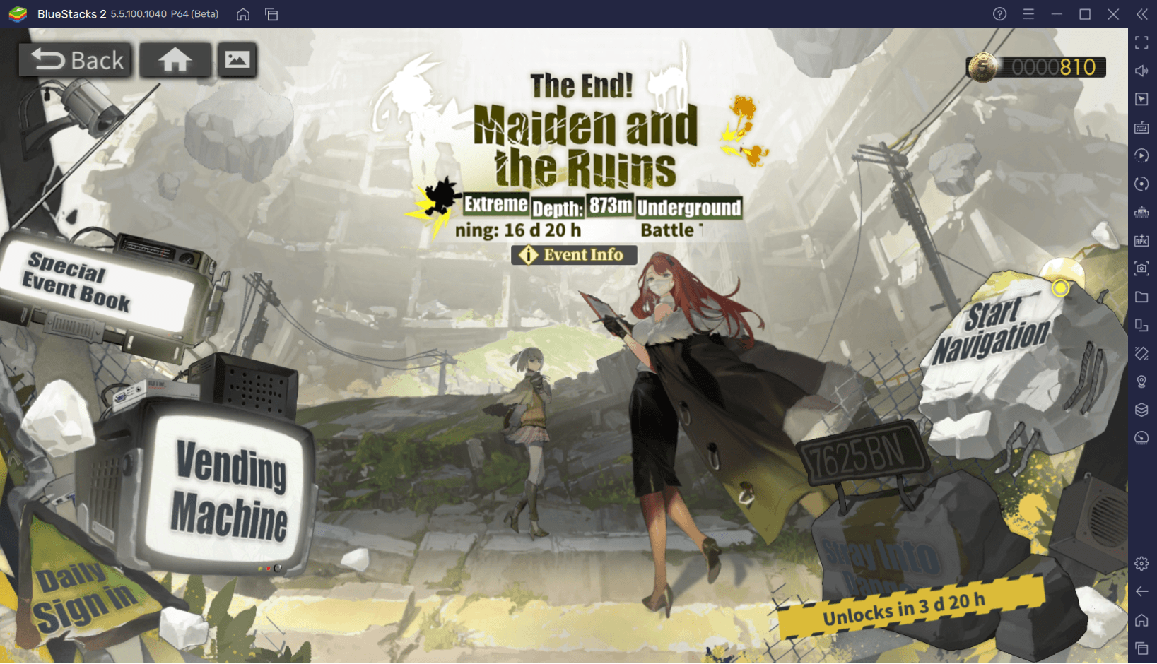 Alchemy Stars – The End! Maiden and the Ruins Extreme Depth: 873M Underground Event