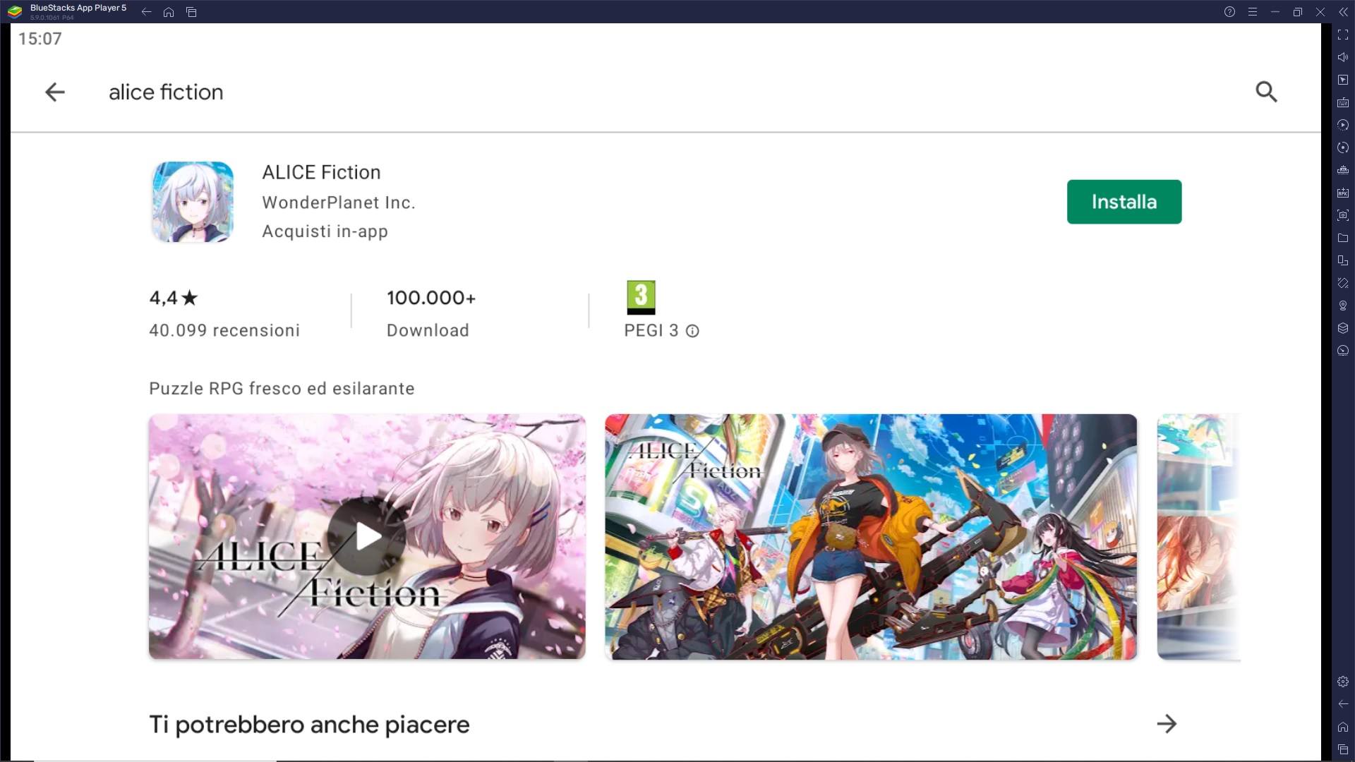 Scarica e gioca Alice Fiction su PC con BlueStacks