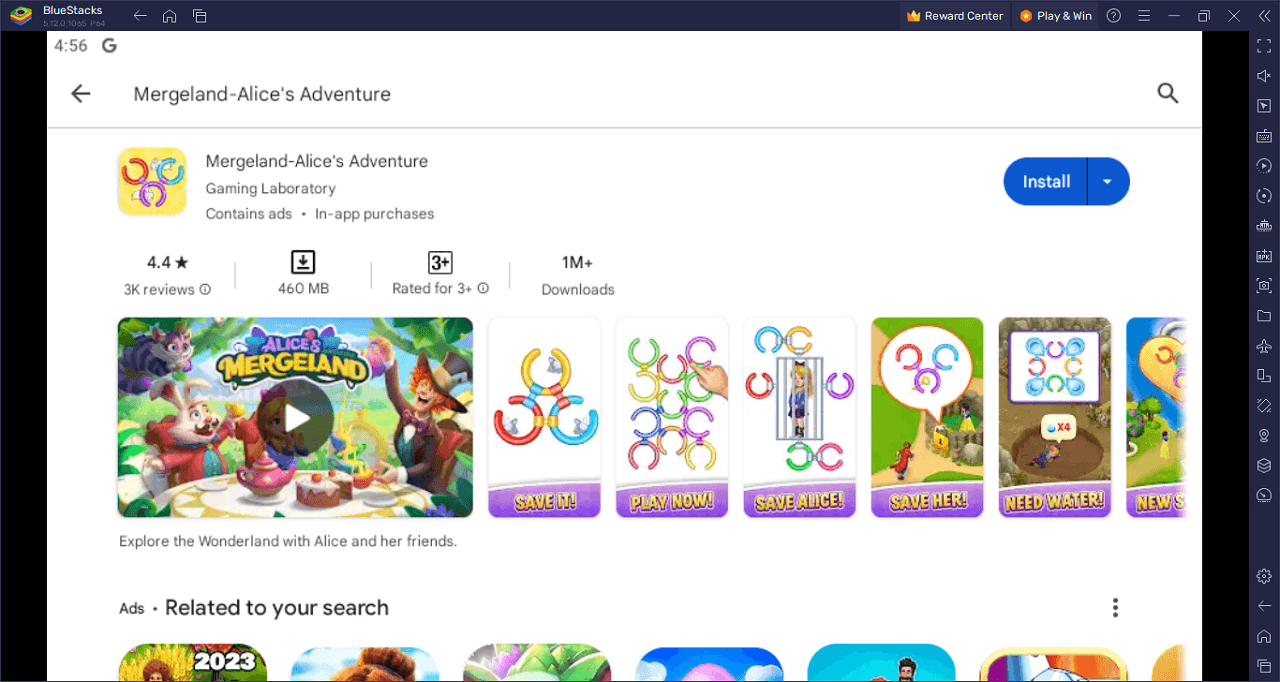 How to Play Mergeland-Alice’s Adventure on PC With BlueStacks